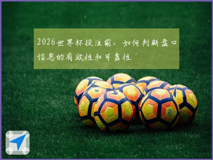 2026世界杯投注前，如何判断盘口信息的有效性和可靠性
