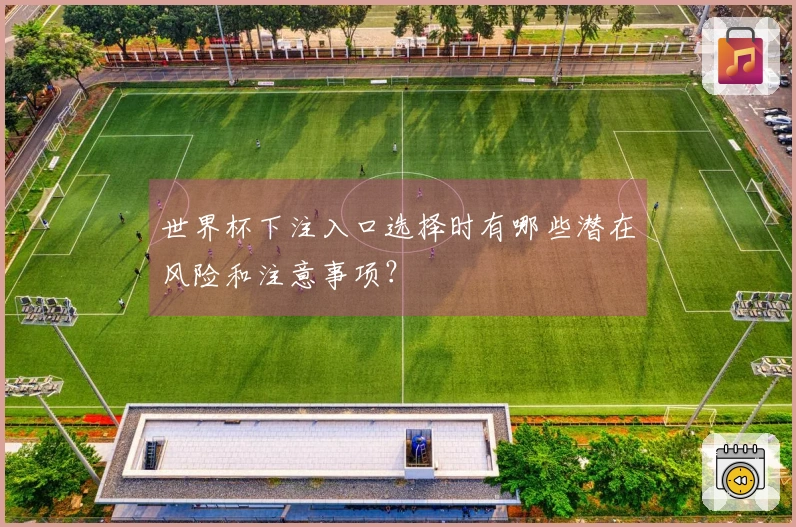 世界杯下注入口选择时有哪些潜在风险和注意事项？