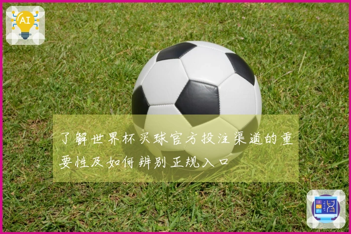 了解世界杯买球官方投注渠道的重要性及如何辨别正规入口